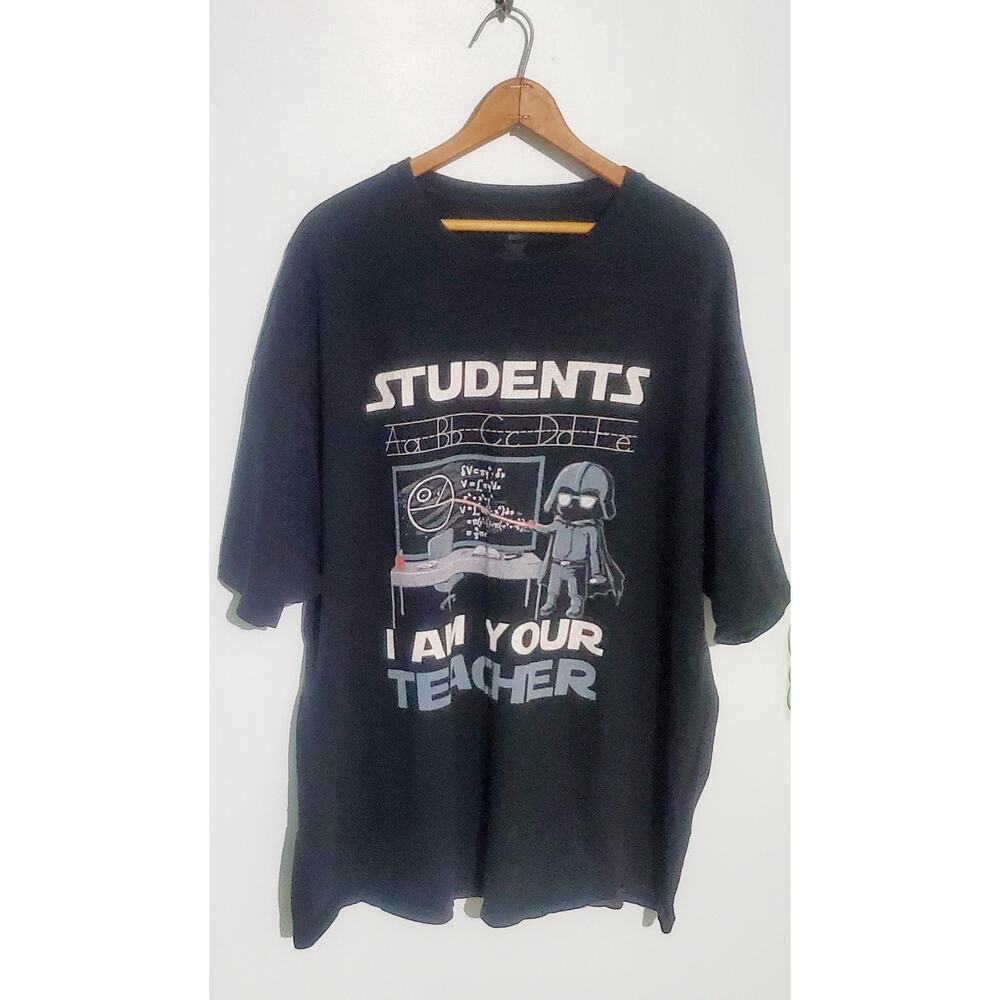 Star Wars Themed Mens Black t-shirt Size 3X Students I am your teacher School